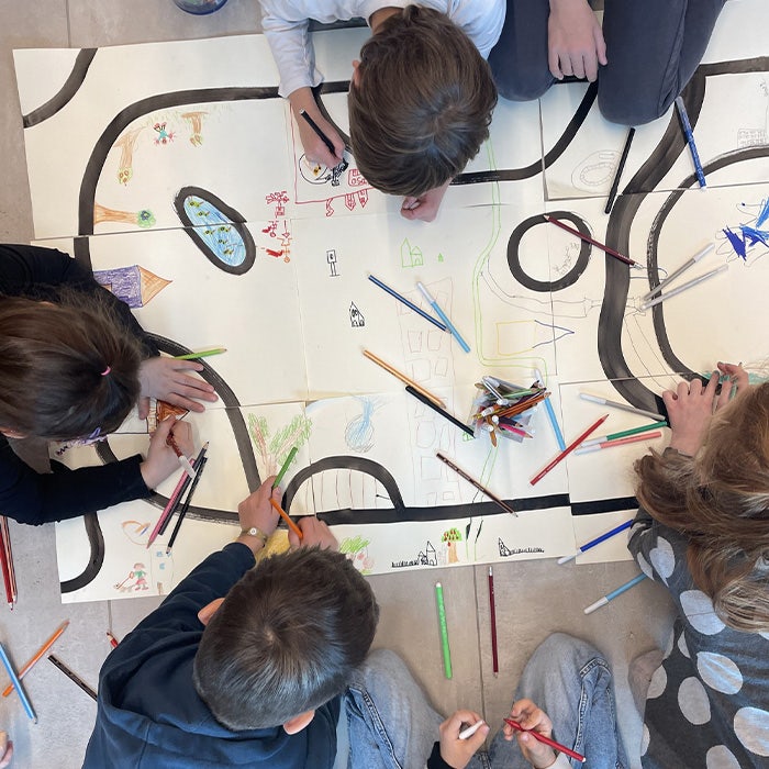 attività svolta durante il laboratorio All'aria aperta| 6-9 anni