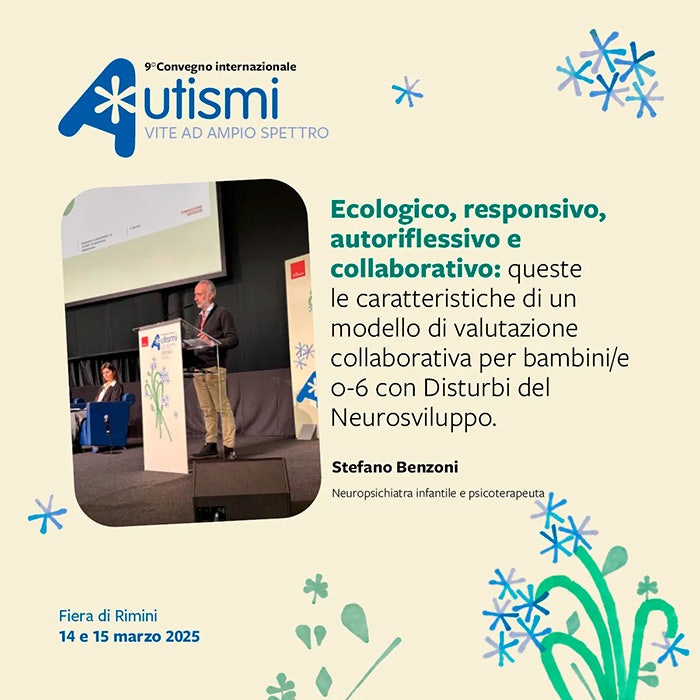 Ecologico, responsivo, autoriflessivo e collaborativo: queste le caratteristiche di un modello di valutazione collaborativa per bambini/e 0-6 con Disturbi del Neurosviluppo.