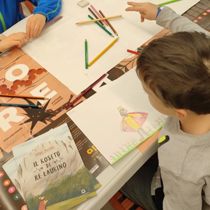attività svolta durante il laboratorio Il roseto di re Laurino | 6-9 anni