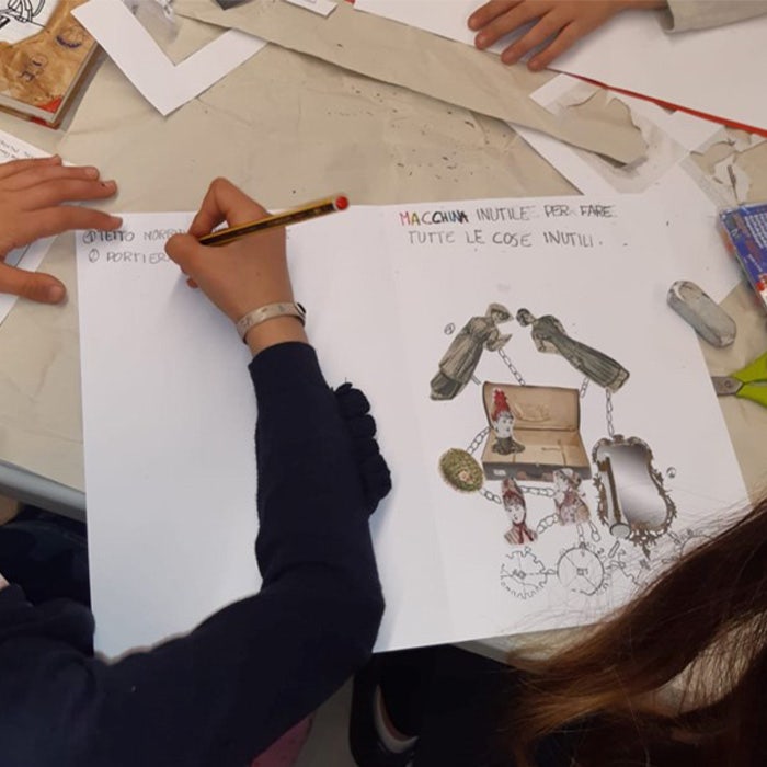 attività svolta durante il laboratorio Le macchine di Bruno Munari | 8-13 anni