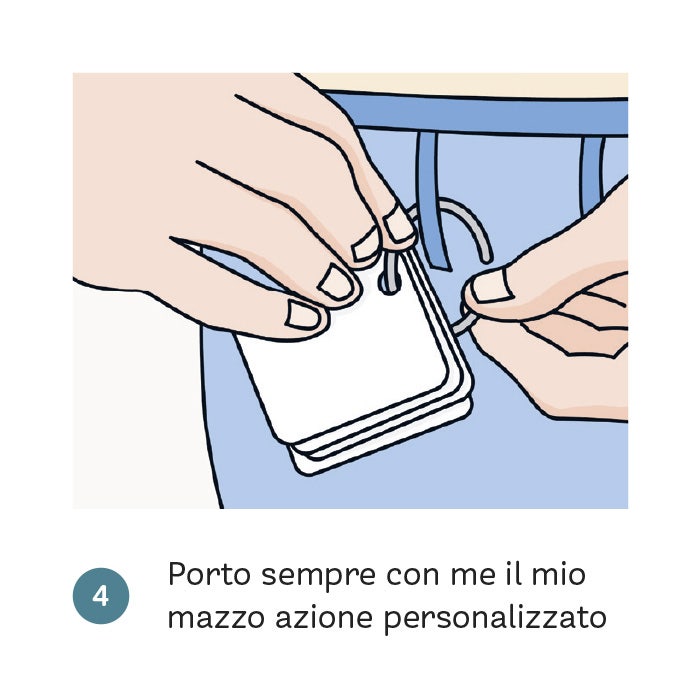 Porto sempre con me il mio mazzo azione personalizzato