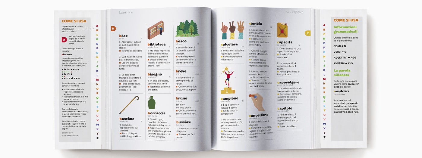 vocabolario illustrato -  infografica interni 1